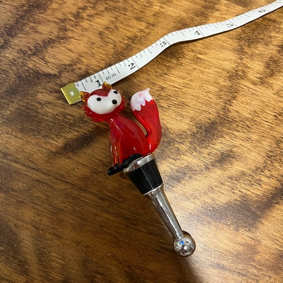 Glass fox 🦊 wine stopper - Picture 3 of 6